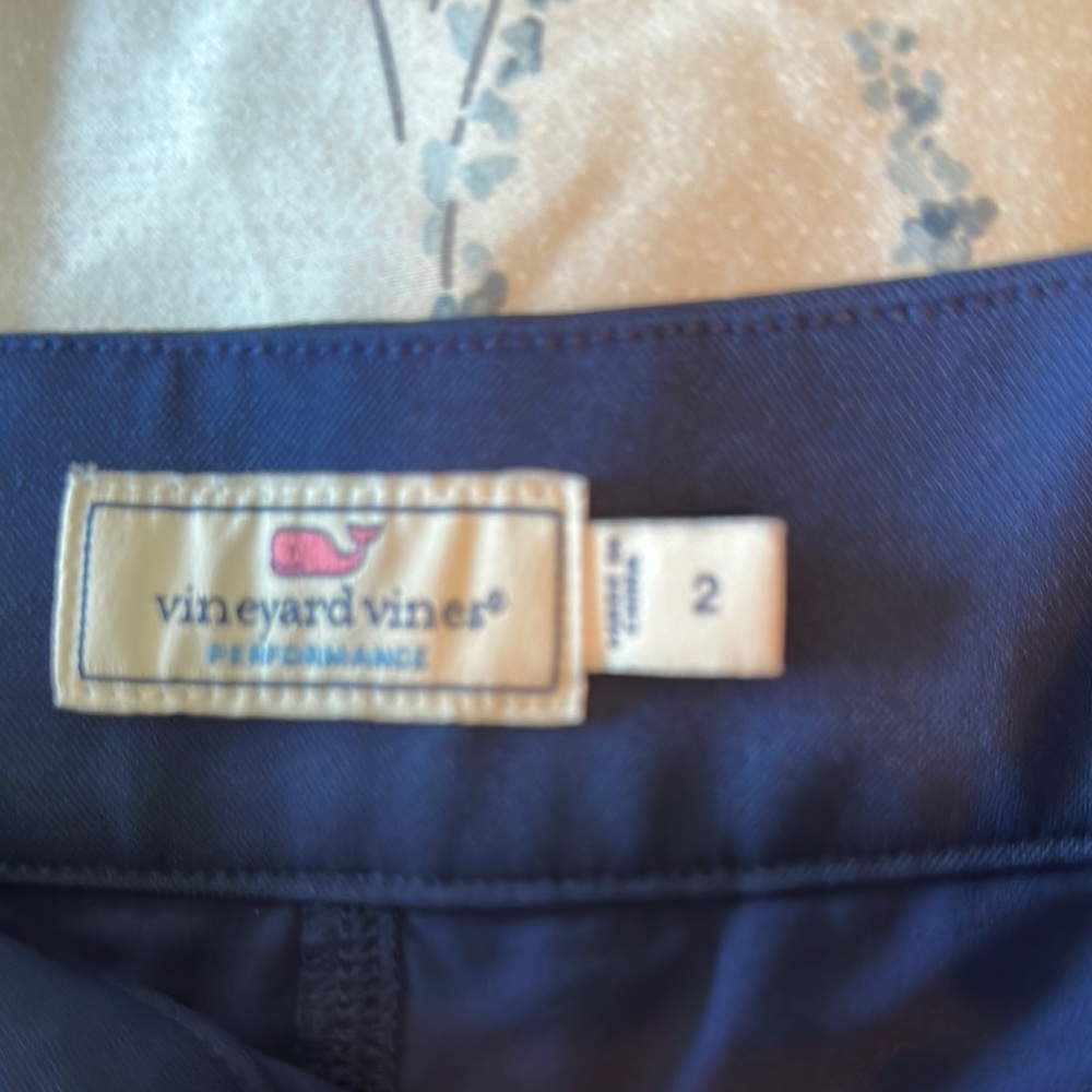 Navy Blue Scalloped Hem Skirt - Picture 4 of 5